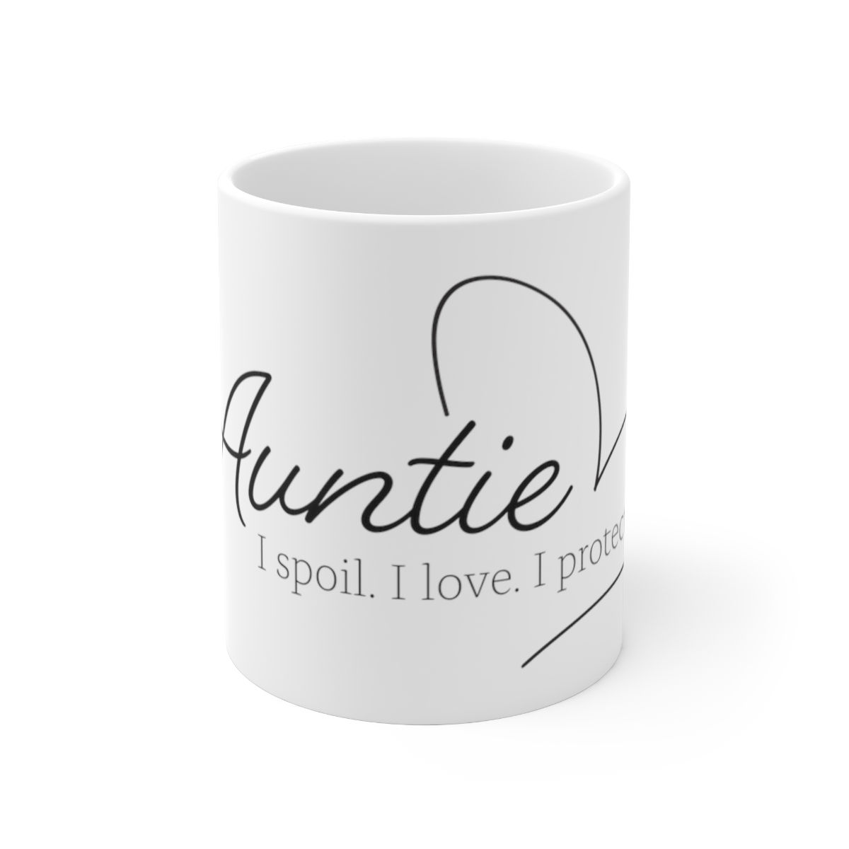 "Auntie - Spoil, Love, Protect" 11oz Ceramic Mug