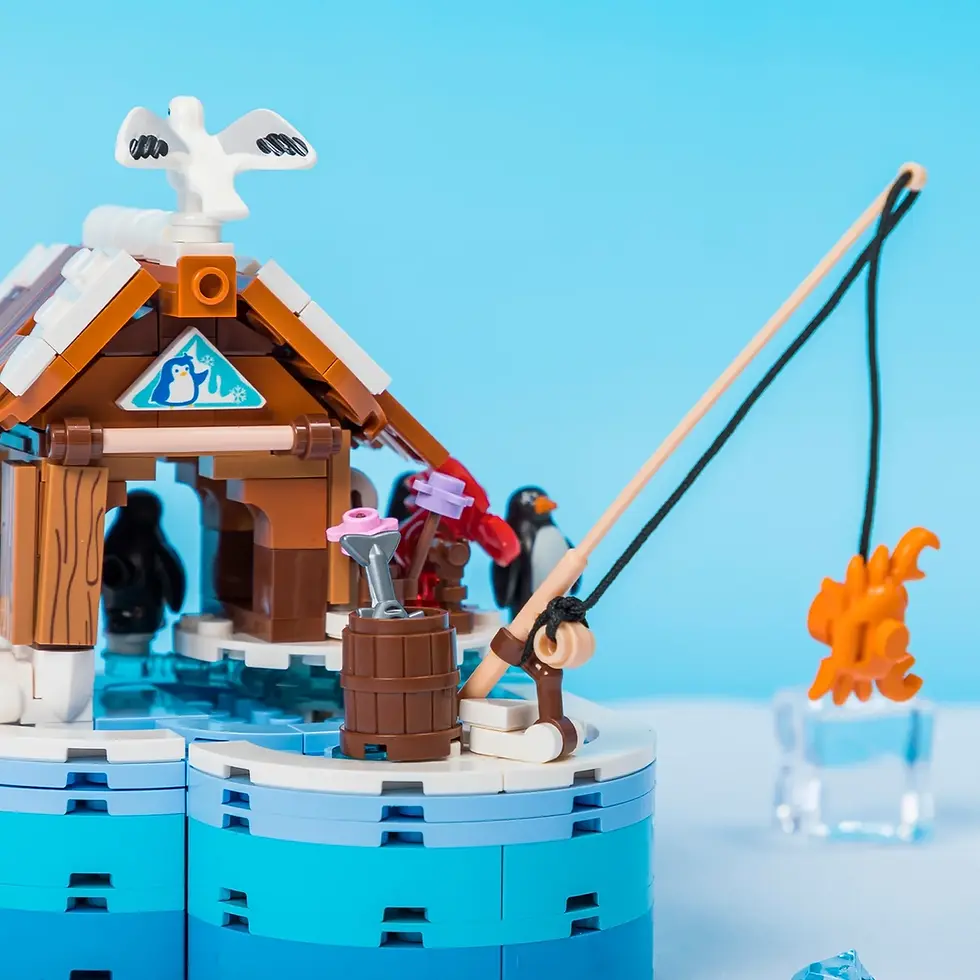 joyside penguins party brick set model 61001 winter display buildShow more lines