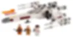 lego star wars luke skywalker x wing fighter brick set with detailed spaceship model and minifigures