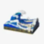 Pantasy kanagawa surfing brick set detailed wave model inspired by great wave off kanagawa