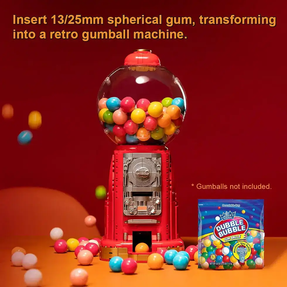 Thumbnail: Retro gumball machine set by Pantasy with rounded globe