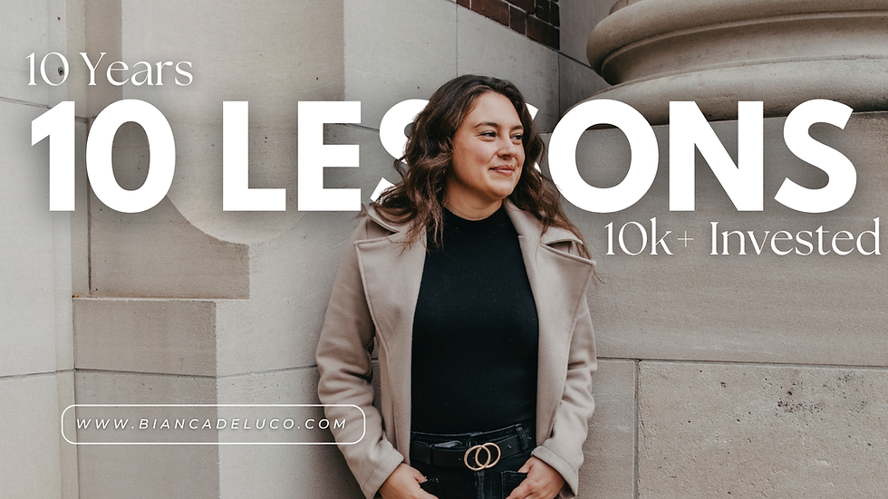 10 Years, 10 Lessons, 10k+ Invested