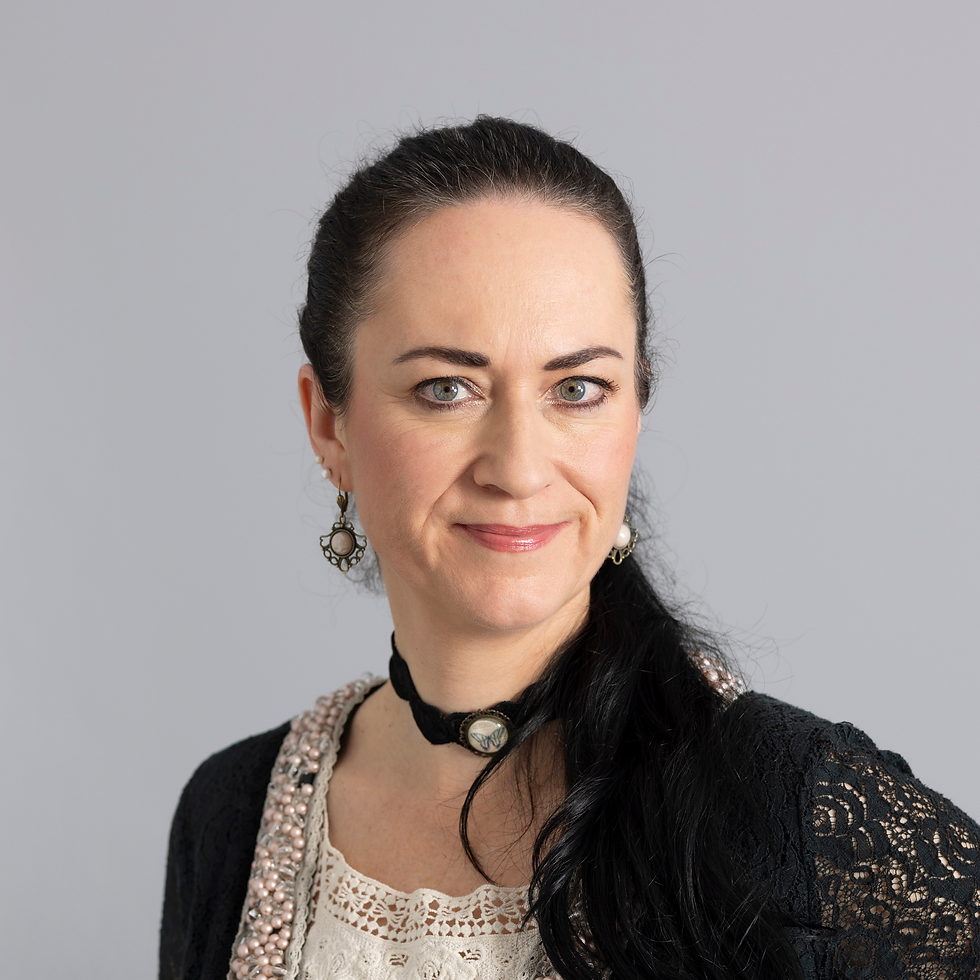 Logo HCSM mit zwei verwischten Personen.