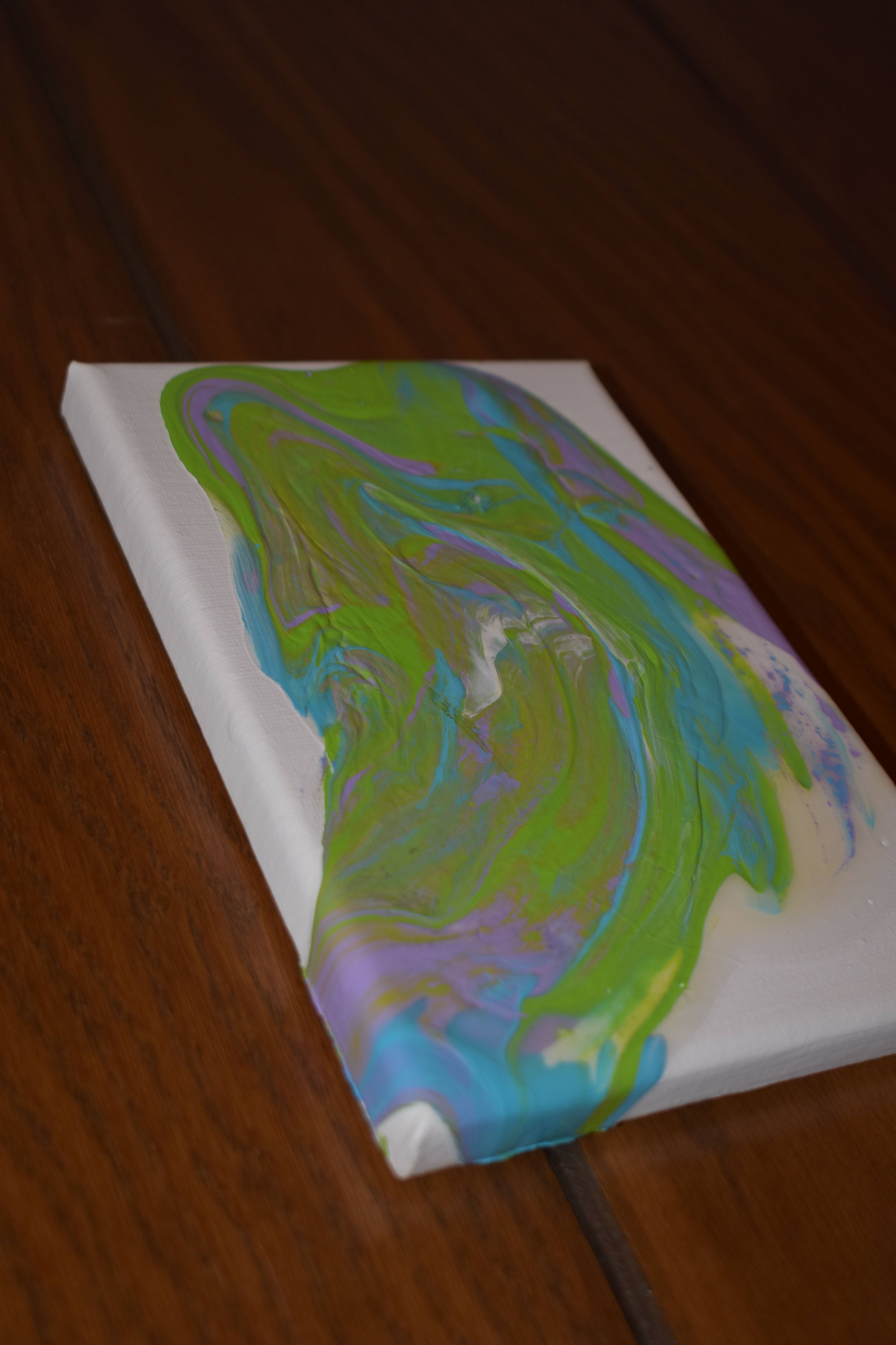 5X7 ACRYLIC CANVAS PAINTING- GOBLIN SPLASH