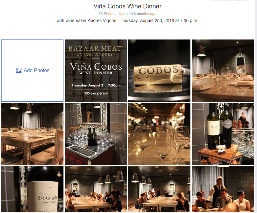 Bazaar Meat Vina Cobos Wine Dinner Photo
