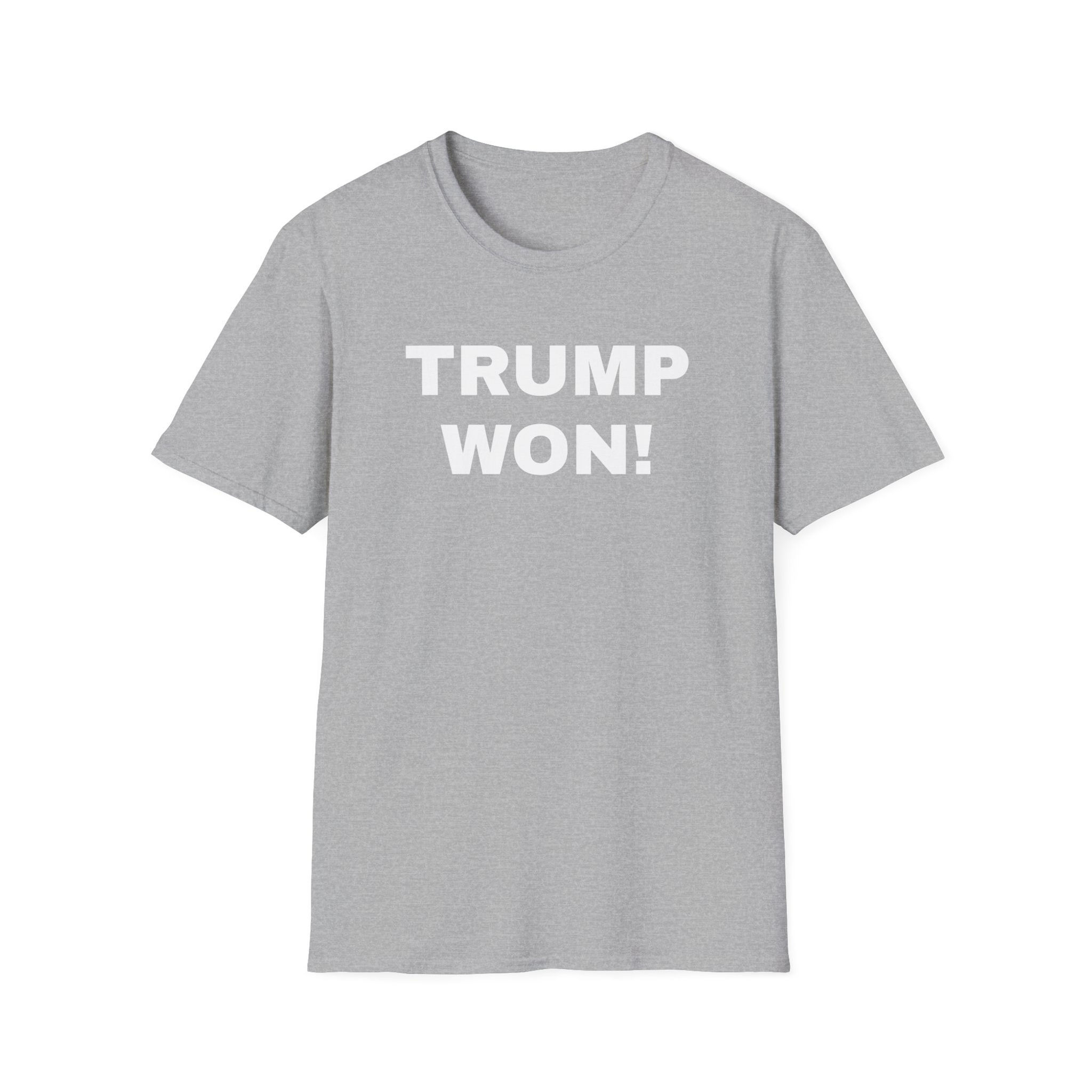 Unisex Softstyle T-Shirt - 'TRUMP WON!' Statement Tee for Political Enthusiasts