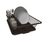 Thumbnail: Compact Kitchen Dish Drying Rack with Cup & Silverware Caddy