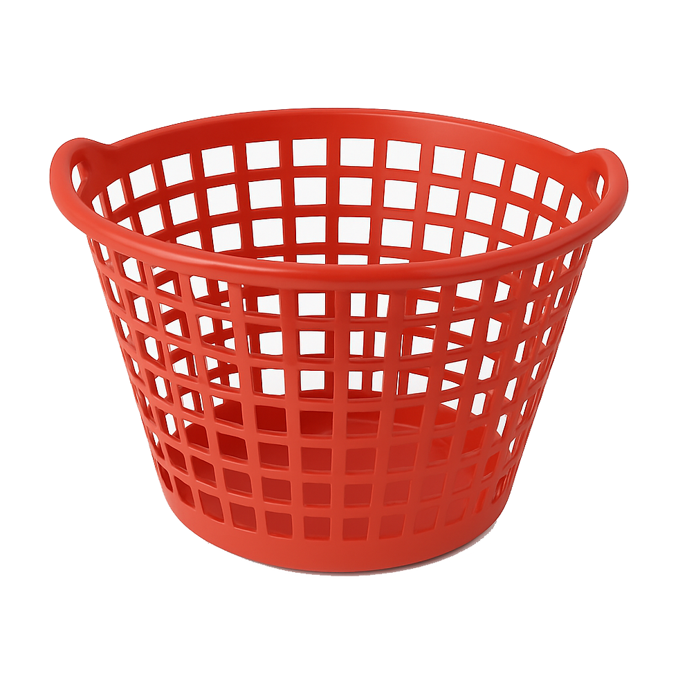 Thumbnail: 45L Easy-Carry Laundry Basket with Handles | Open-Top Design