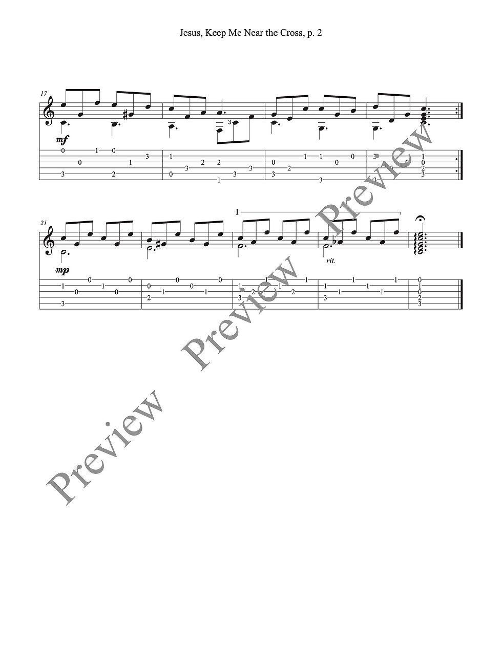 Thumbnail: Jesus, Keep Me Near the Cross - guitar solo
