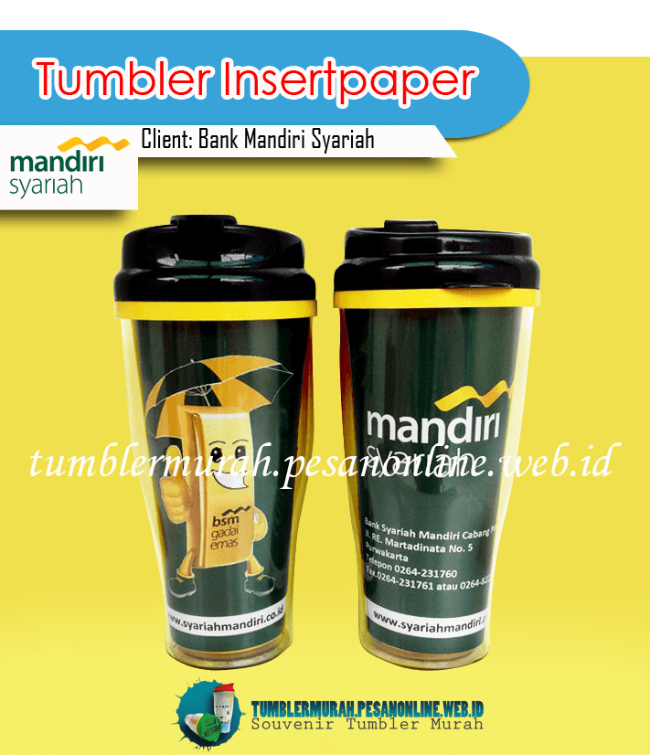 Tumbler Insert Paper, Khualitas Terbaik.
