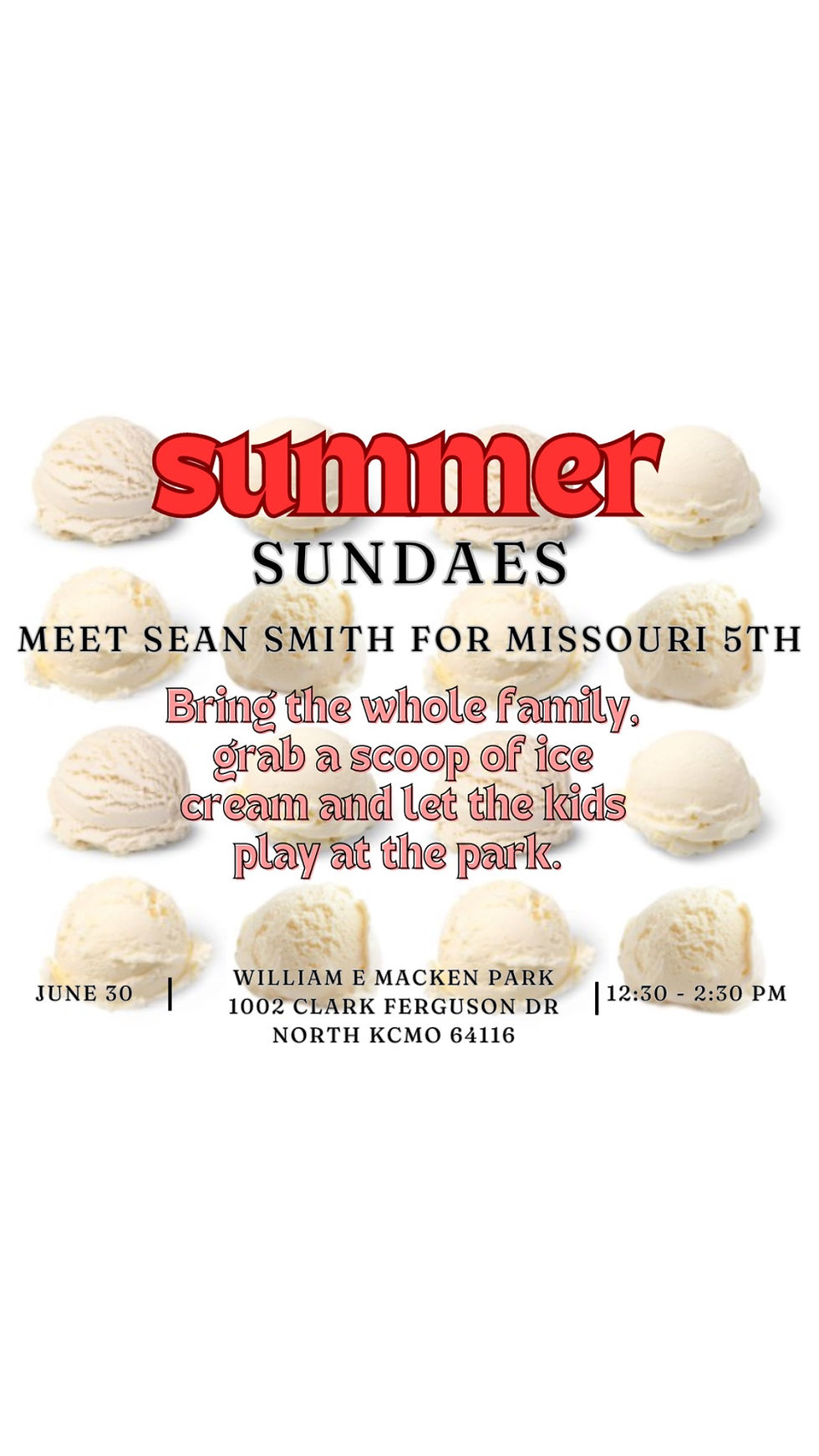 Sundaes with Sean - Meet & Greet