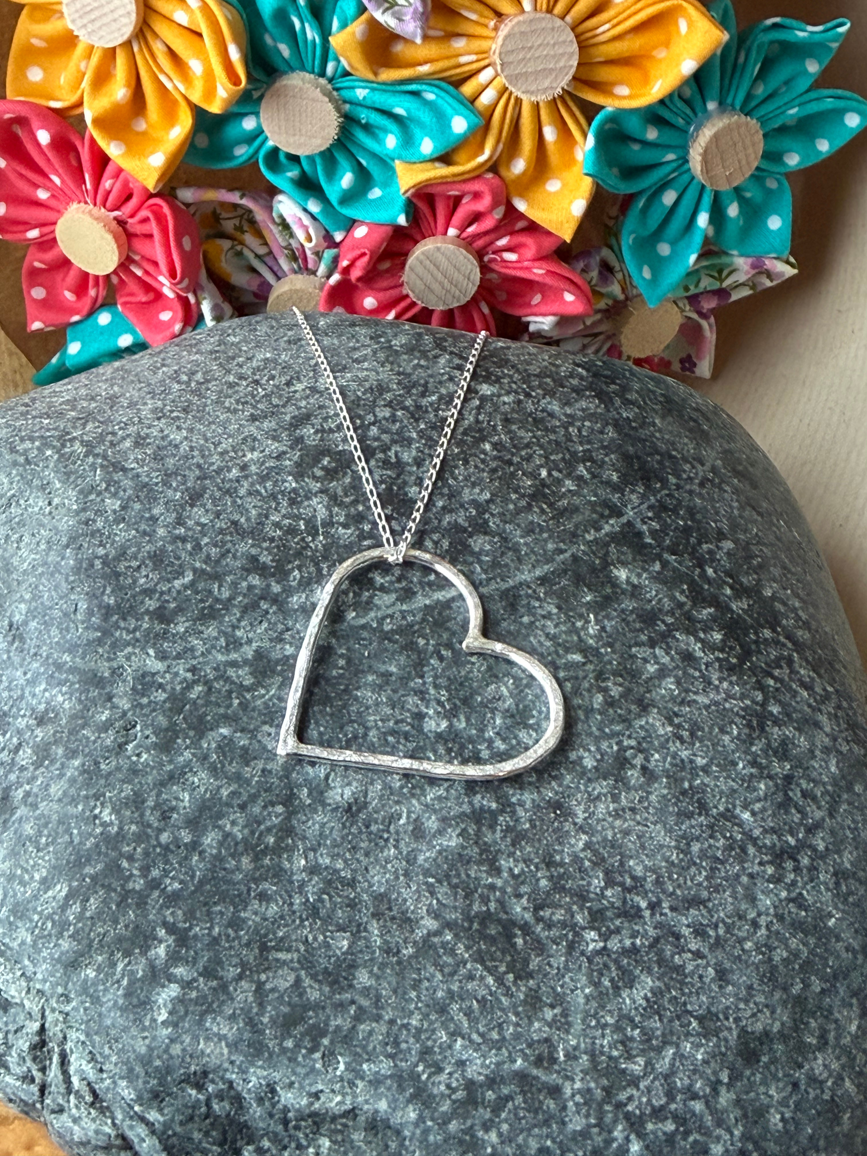 Wire Heart Necklace 