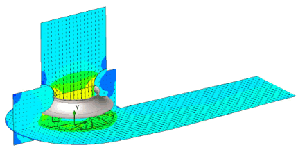 Simulazione fluidodinamica CFD girante