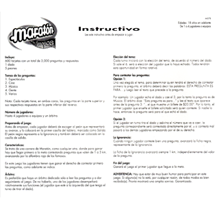 Maratón | Instructivos