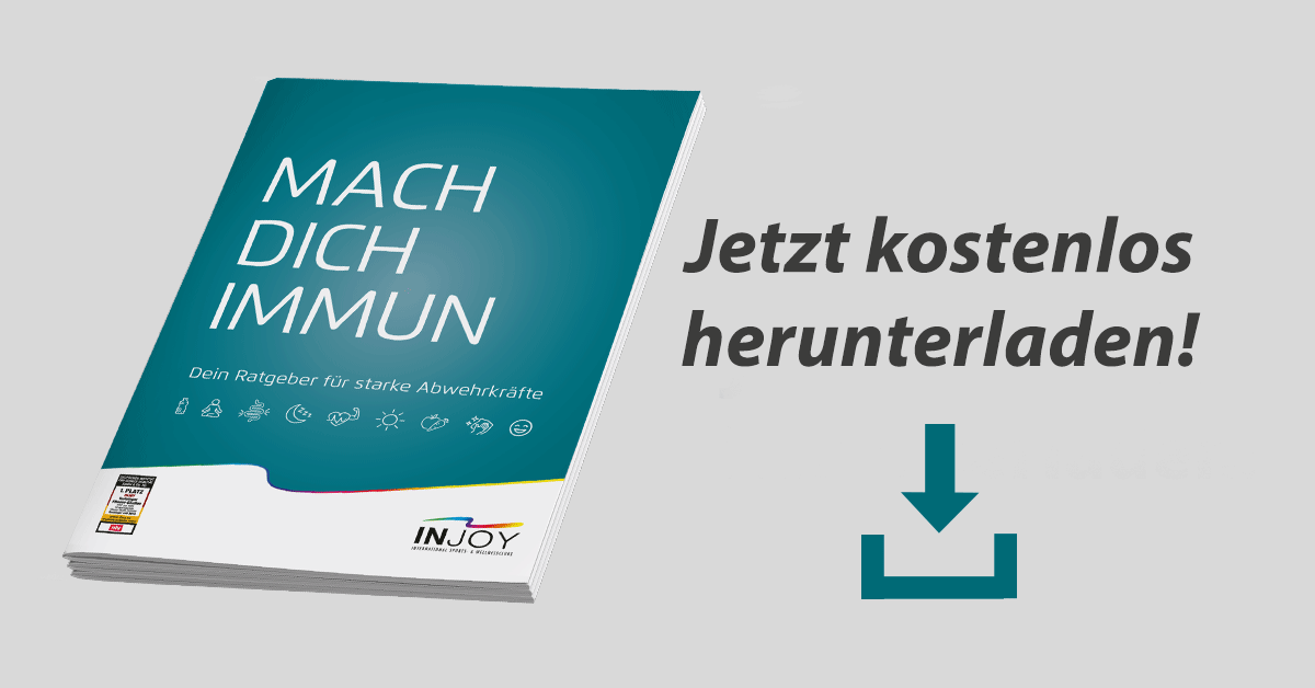 Gesundheit und Fitness mit dem kostenlosen IMMUN Ratgeber von INJOY