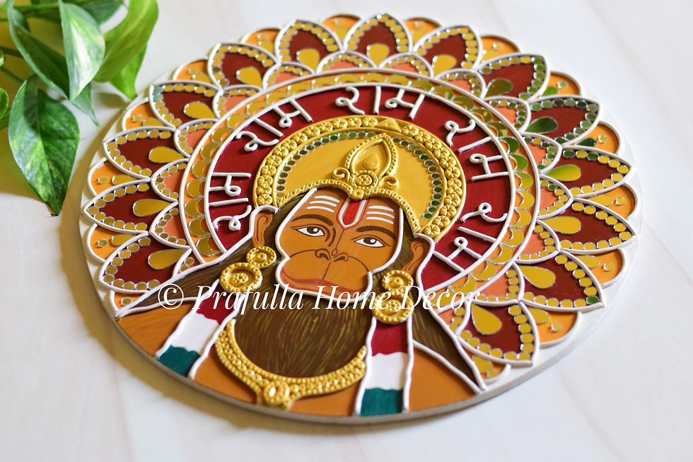 Hanuman Ji Lippan Art| Hanuman Home Decor|Housewarming Gift|Hanuman Wall Hanging