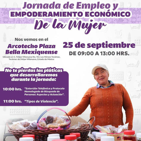 Una oportunidad para las mujeres: Tecámac realizará Jornada de Empleo y Empoderamiento