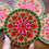 Thumbnail: Set of 4 Hand Painted Mandala Coasters,Dot Mandala Coaster, Kitchen Decor