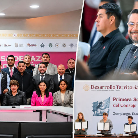 Daniel Serrano fortalece la coordinación en seguridad y desarrollo metropolitano junto a Delfina Gómez