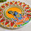 Thumbnail: Krishna Playing Flute with Floral Mandala Lippan Art | Krishna Lippan Home Decor