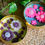 Thumbnail: Set of 2 - Floral Urli Candles - 5 Inches| Scented Floral Candles |Soy Candles