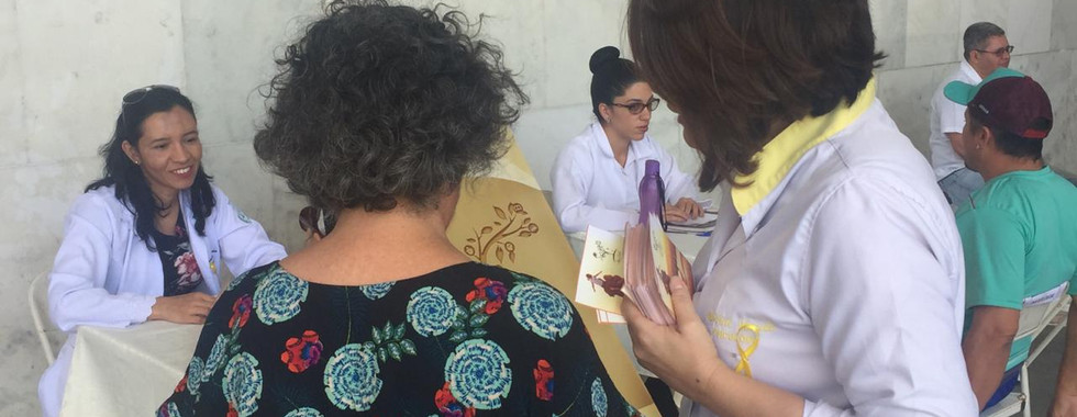 Doctors providing dental care at community outreach