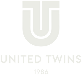 United Twins Logo White