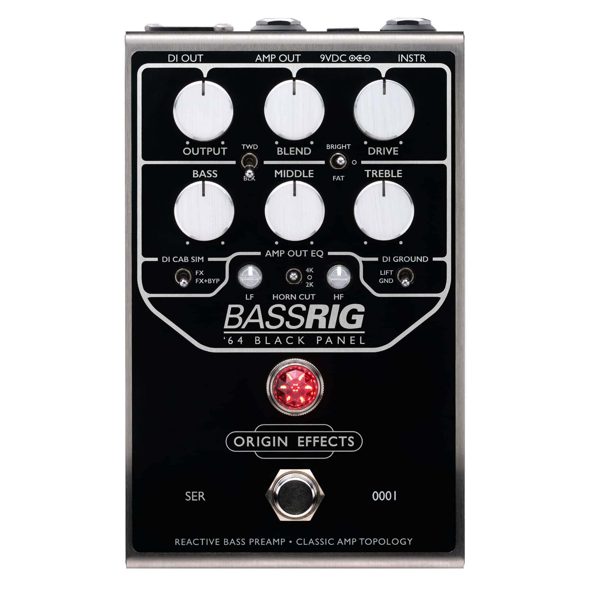 Origin Effects BASSRIG ’64 Black Panel