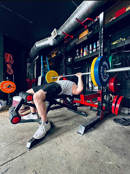 Ethan Clark Bench Pressing