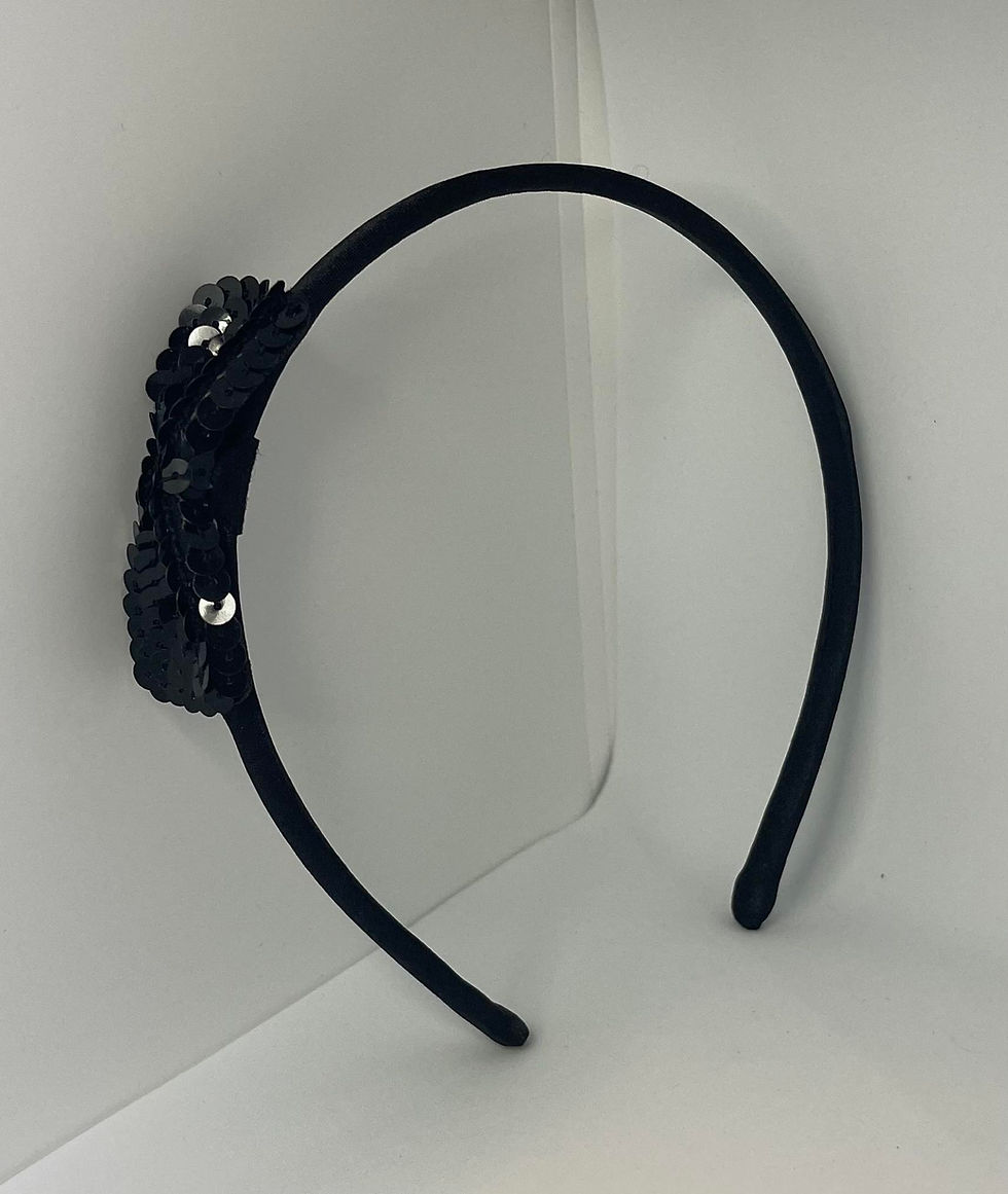 Miniatyrbilde: hårbøyle med glittersløyfe