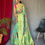 Thumbnail: Slime Green Organza Saree, nimbdee