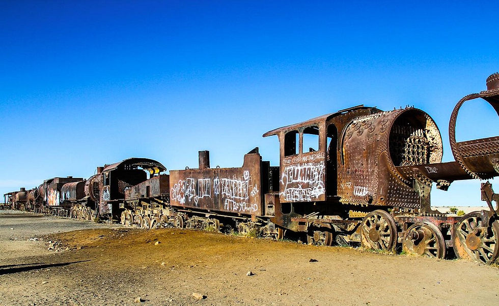 Salar De Uyuni Train Cemetery
