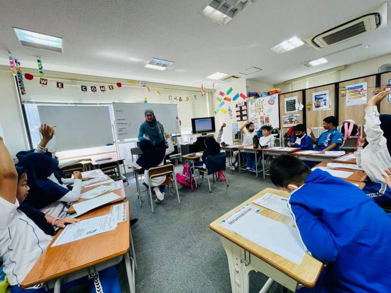 تفاعل الطلاب أثناء الورشة