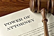 Attorney paperwork with gavel