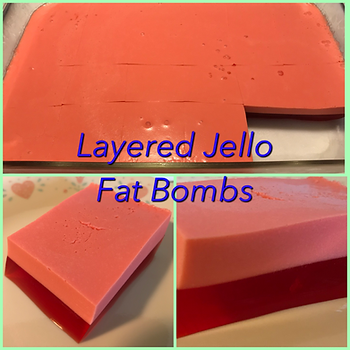 Layered Jello Fat Bombs