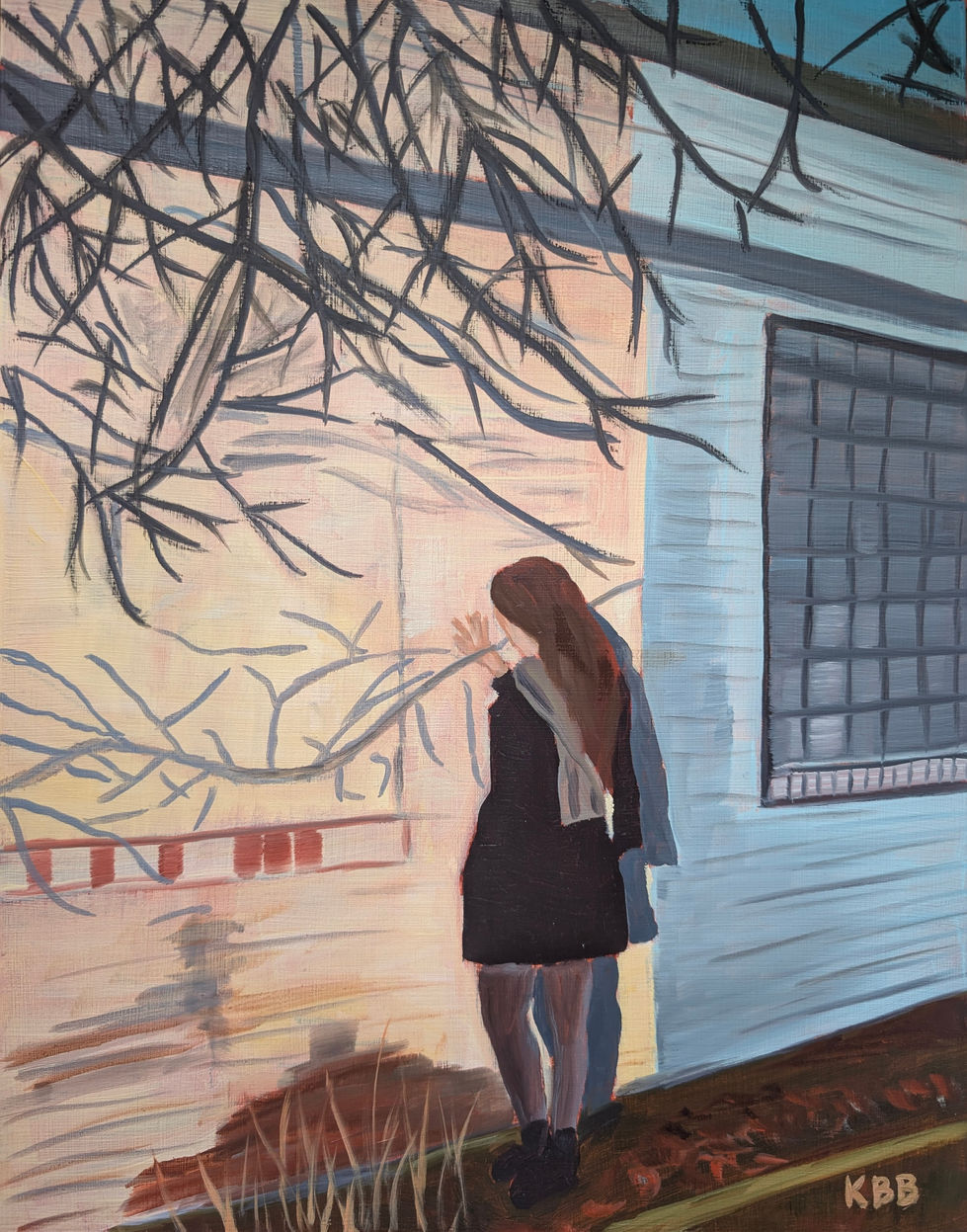 #10: Brella, 11" x 14", oil on wood, 2026
