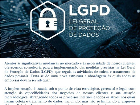 LGPD - SUA EMPRESA ESTÁ PREPARADA?