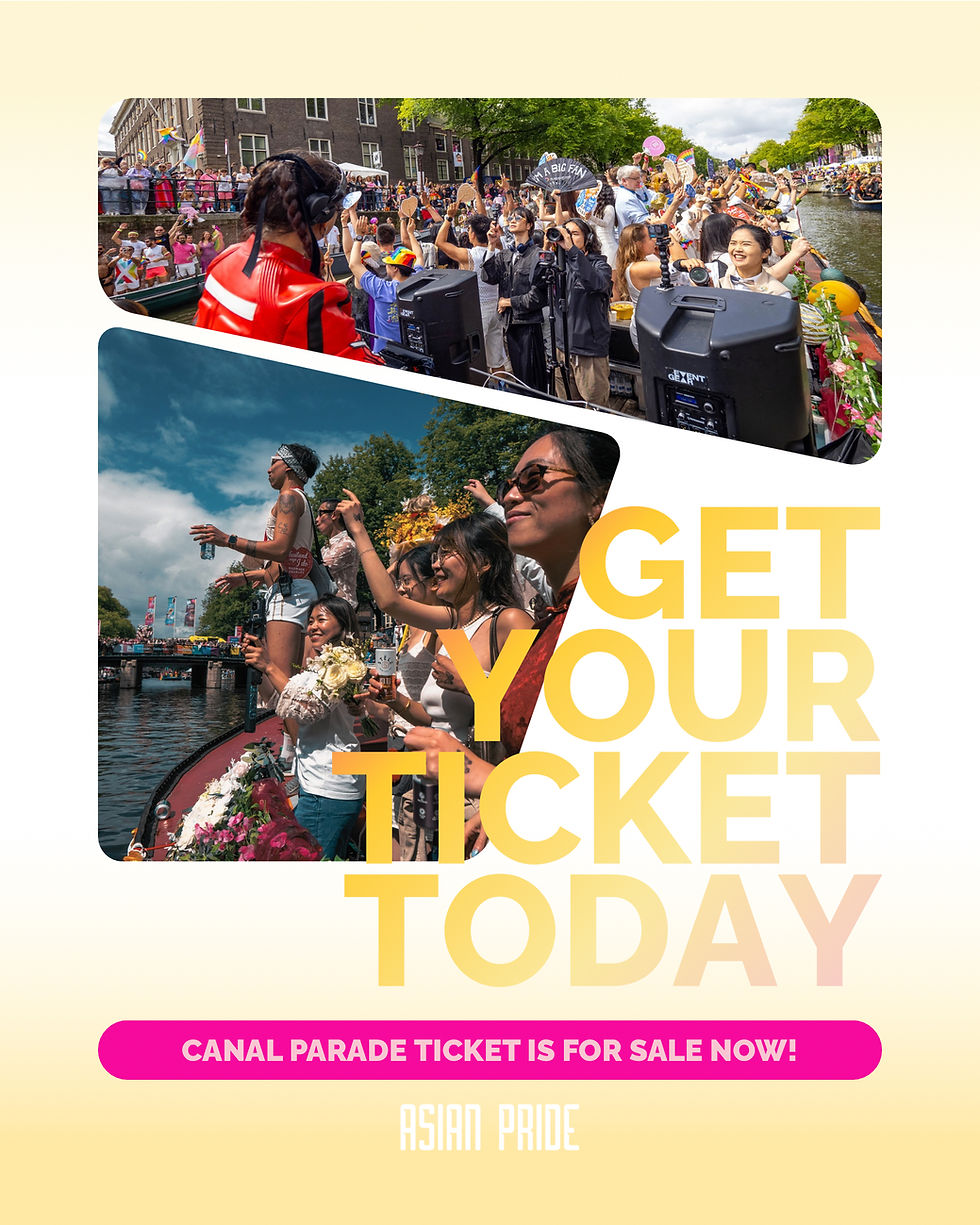 Asian Pride Boat @ WorldPride Amsterdam Canal Parade