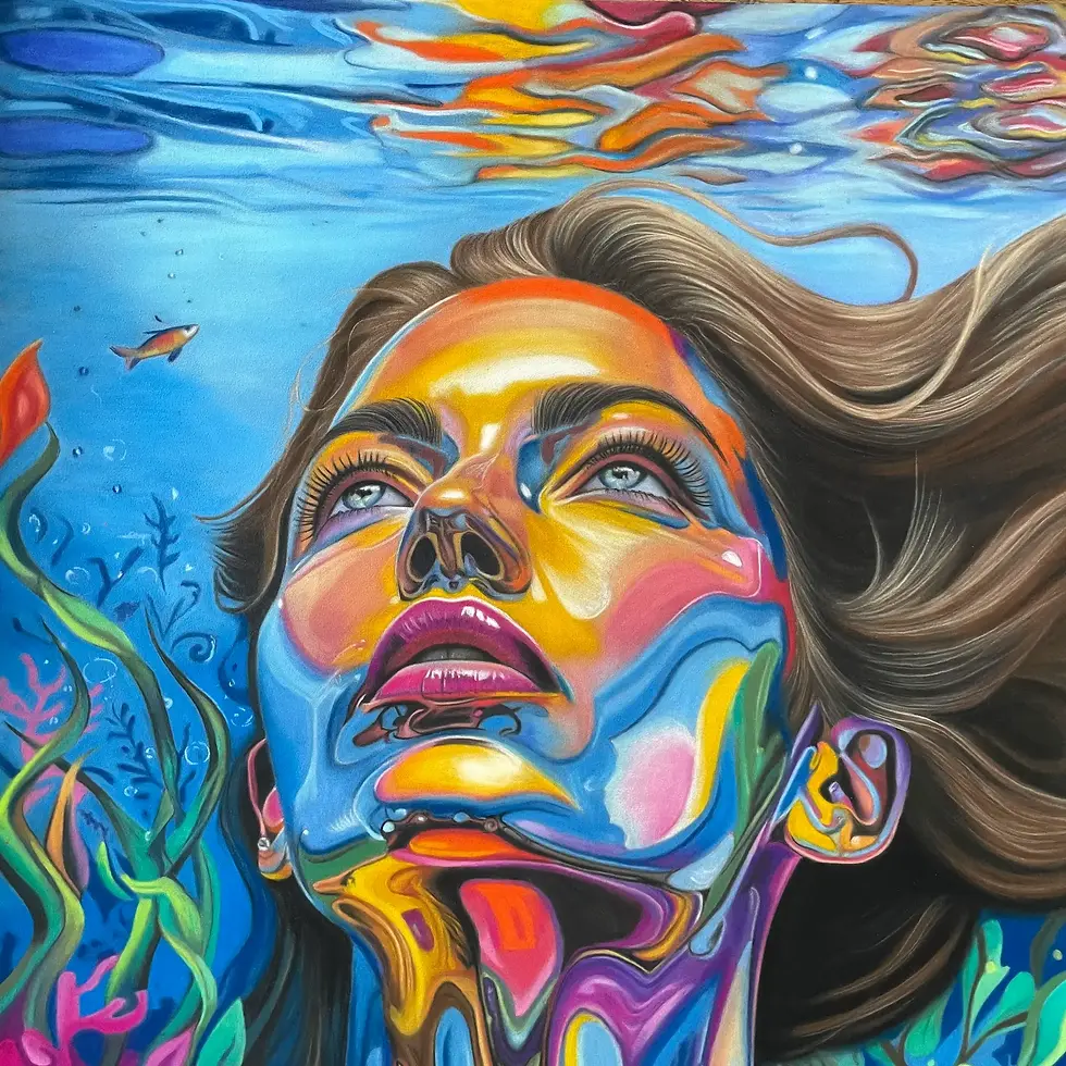 Thumbnail: Under the Ocean - Original Artwork - 50 x 70 cm
