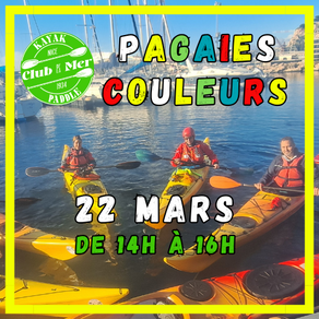 Séance Pagaies Couleurs : 22 mars