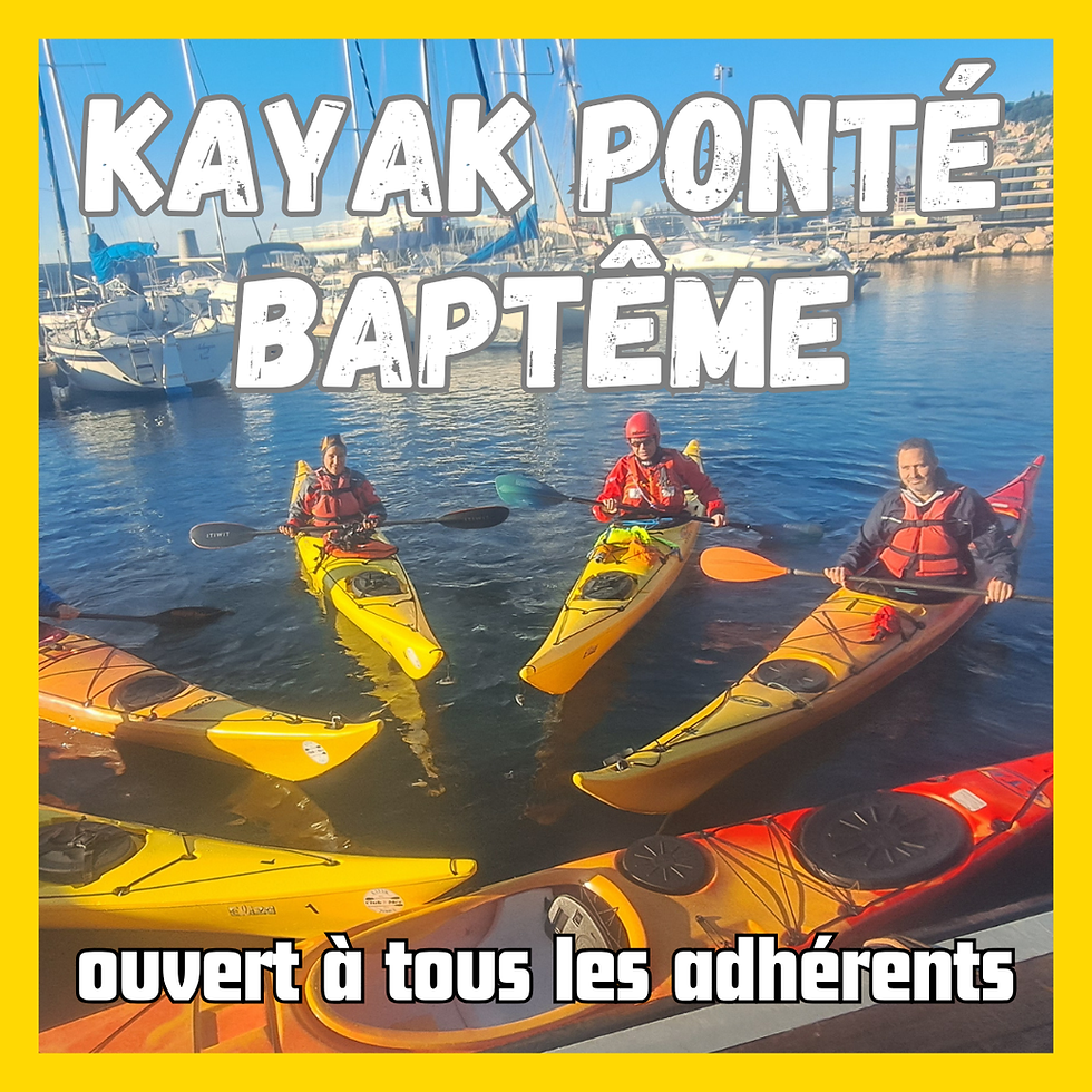 Baptême en kayak ponté