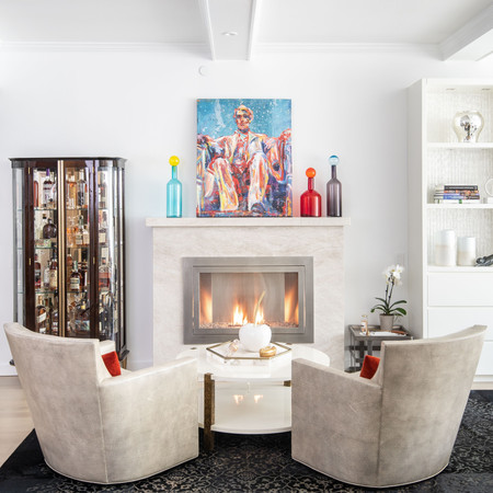 Stenciled Hide Rug/ Designed by Debra Heidi