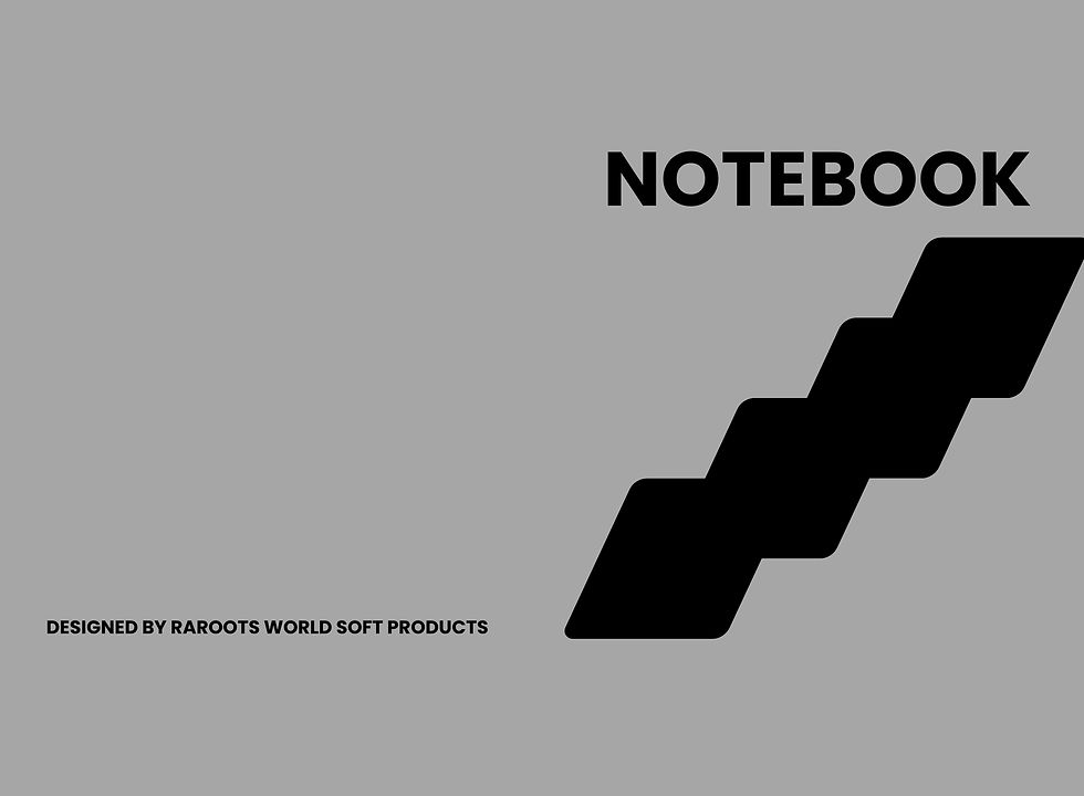 NOTEBOOK COVER - MODERN DIARY THEME DESIGN