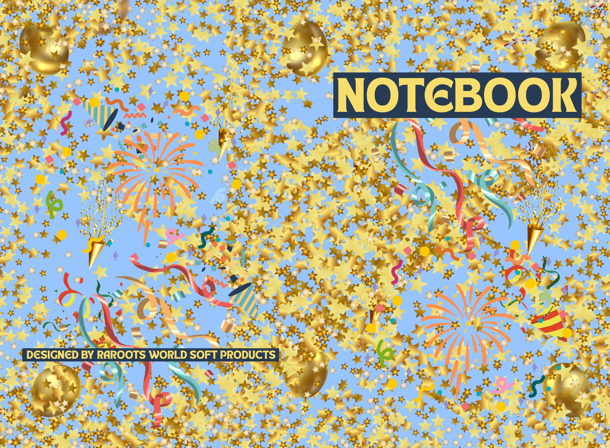 NOTEBOOK COVER - CELEBRATION THEME DESIGN