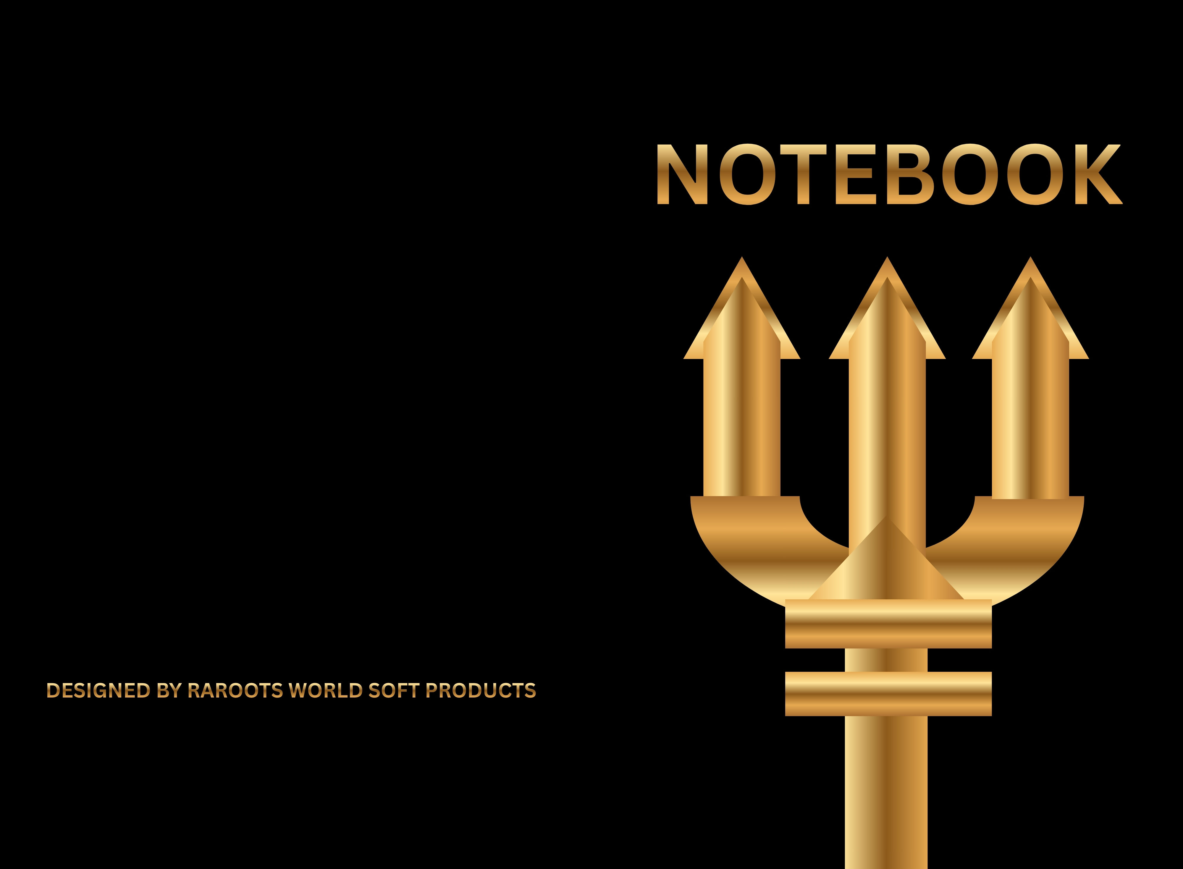 NOTEBOOK COVER - TRIDENT THEME DESIGN