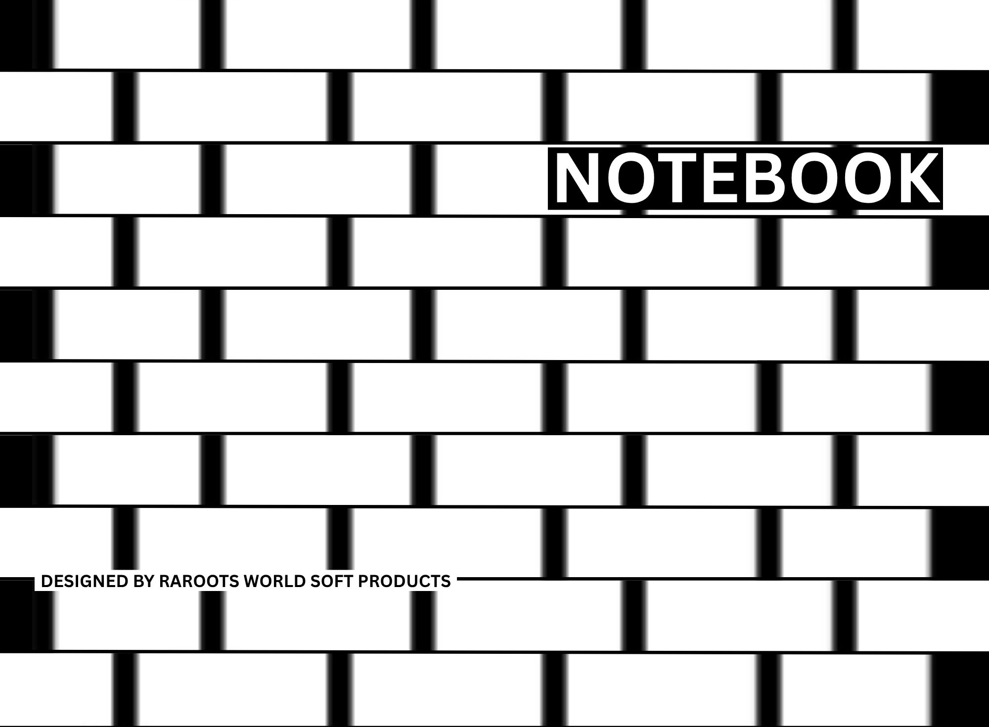 NOTEBOOK COVER - WALL THEME DESIGN