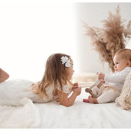 Familienglück pur - BabyFotos -  Fotoshooting - Boho Fotostudio in Regensburg