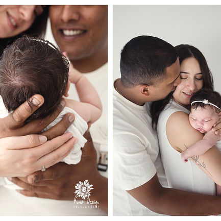 Neugeborenen-Fotoshooting mit süßer Emma und ihren sympathischen Eltern in Regensburg