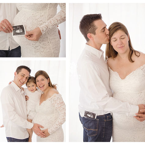 vorfreude - babybauchfotoshooting im Studio