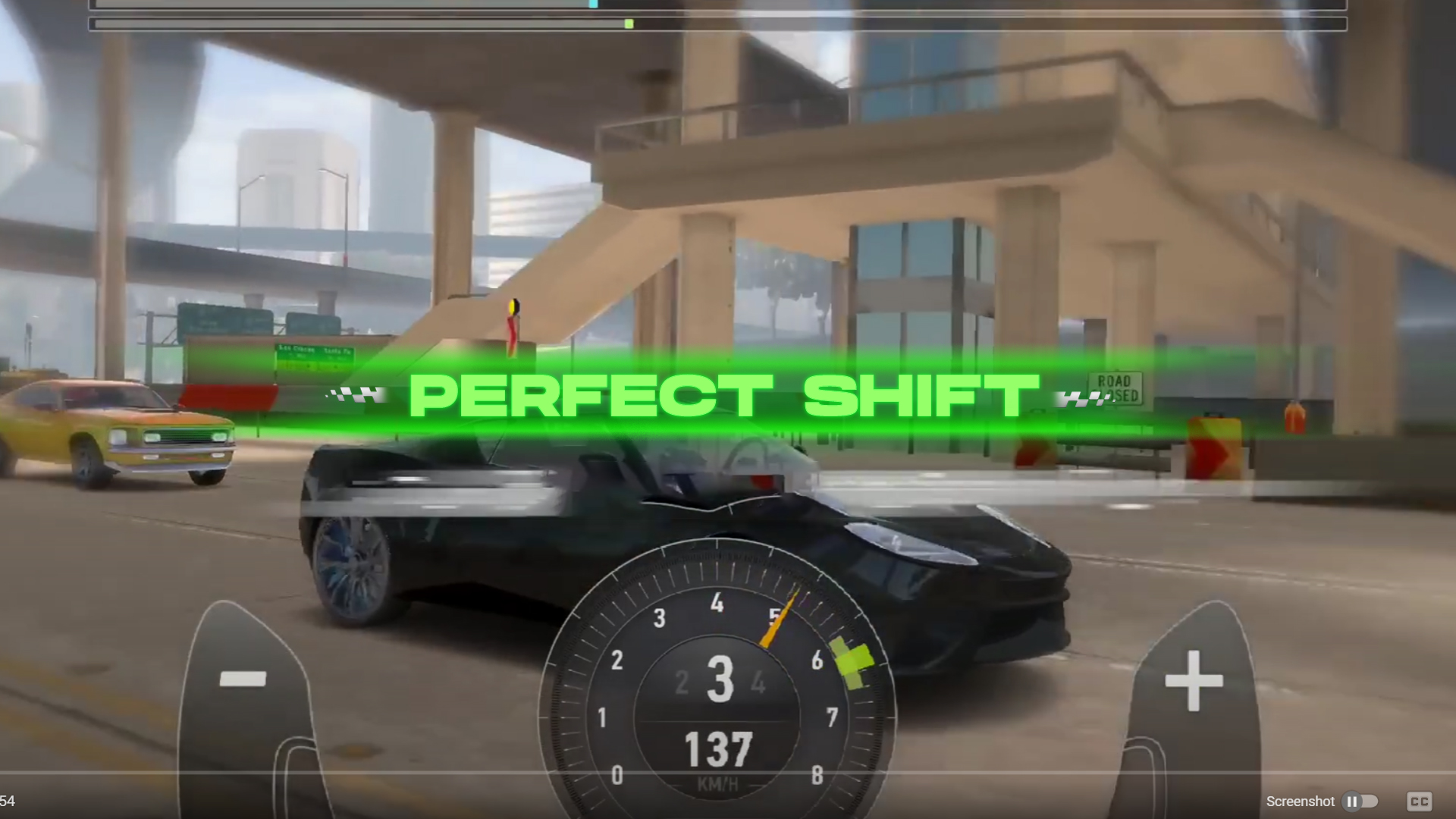 Perfect Shift Drag Club game UI screen